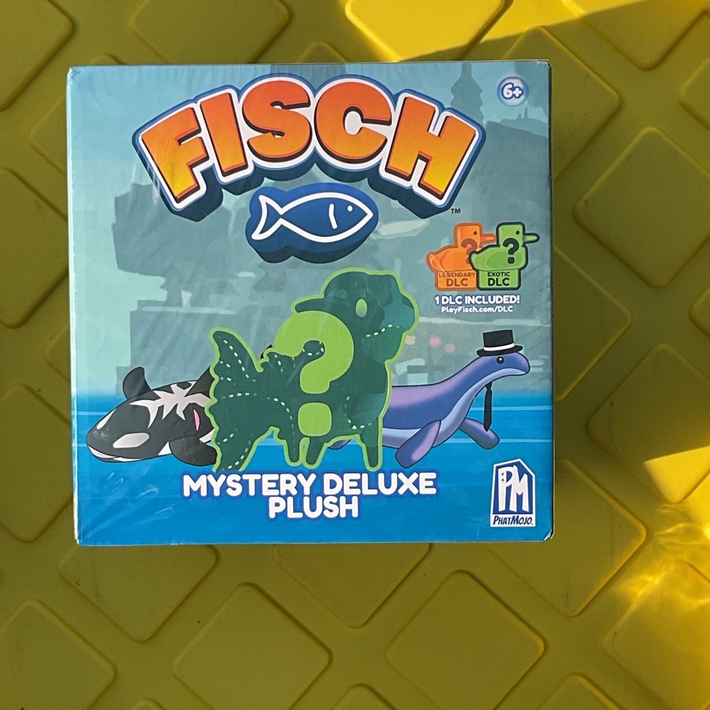 Fisch Mystery Deluxe Plush Roblox PhatMojo Blind Box with DLC Code New Sealed